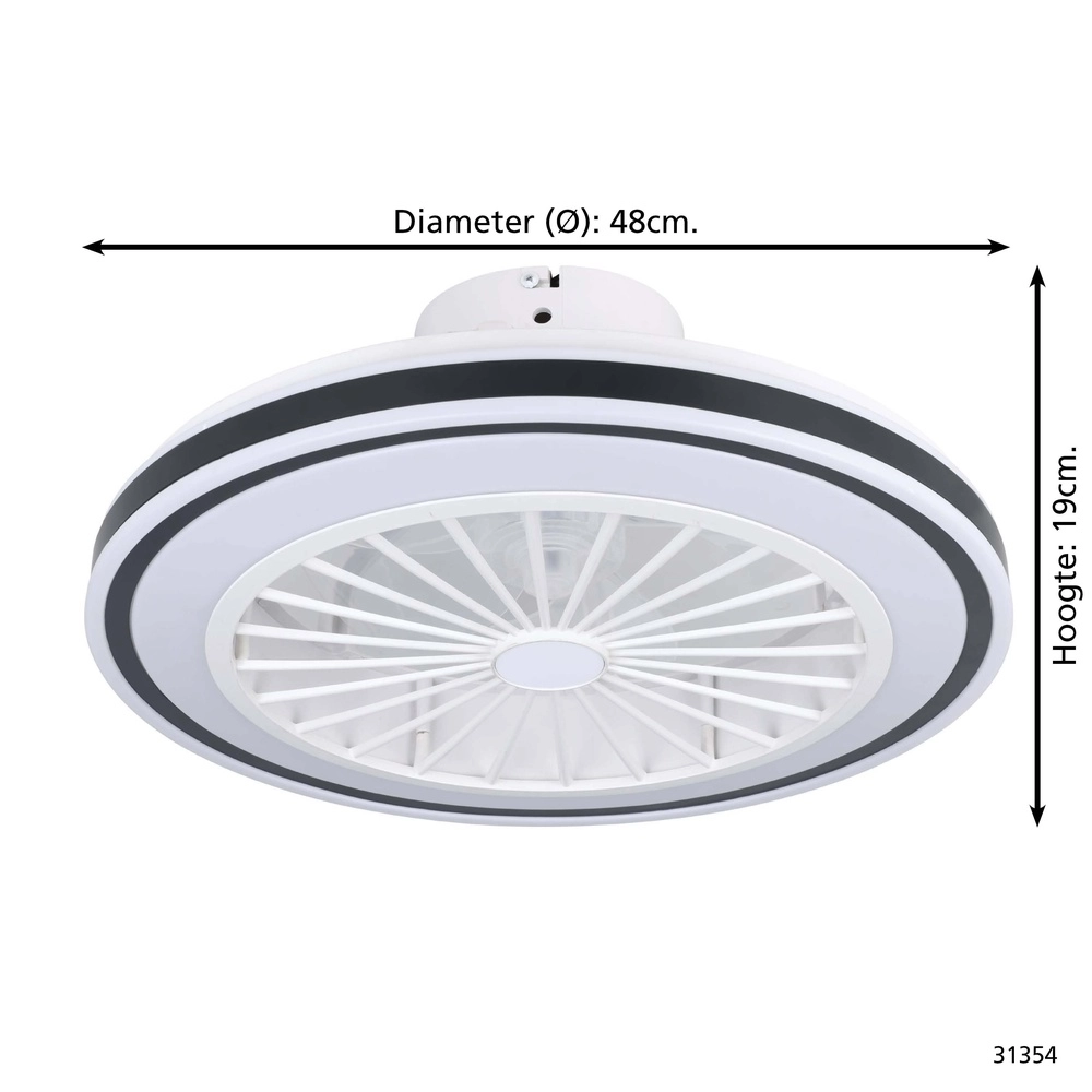 Design-Deckenventilator Bilinga Ø 48cm Eglo 9002759313548