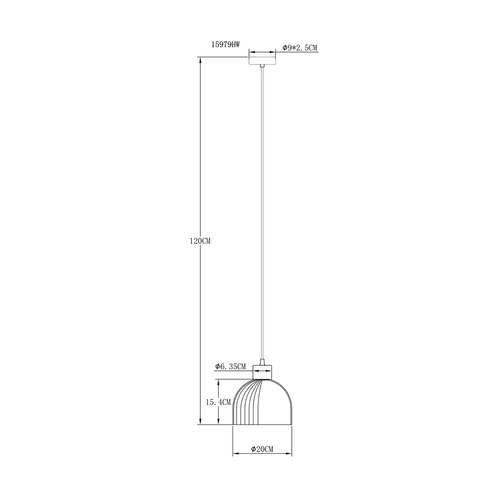 Pendellampe Swanson weiße Ø 20cm Globo 9007371586998