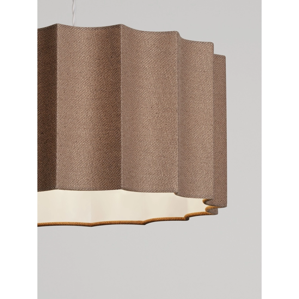 Design-Pendellampe Alve Kaffeebraun Ø 45 cm Lyora 5212017493651