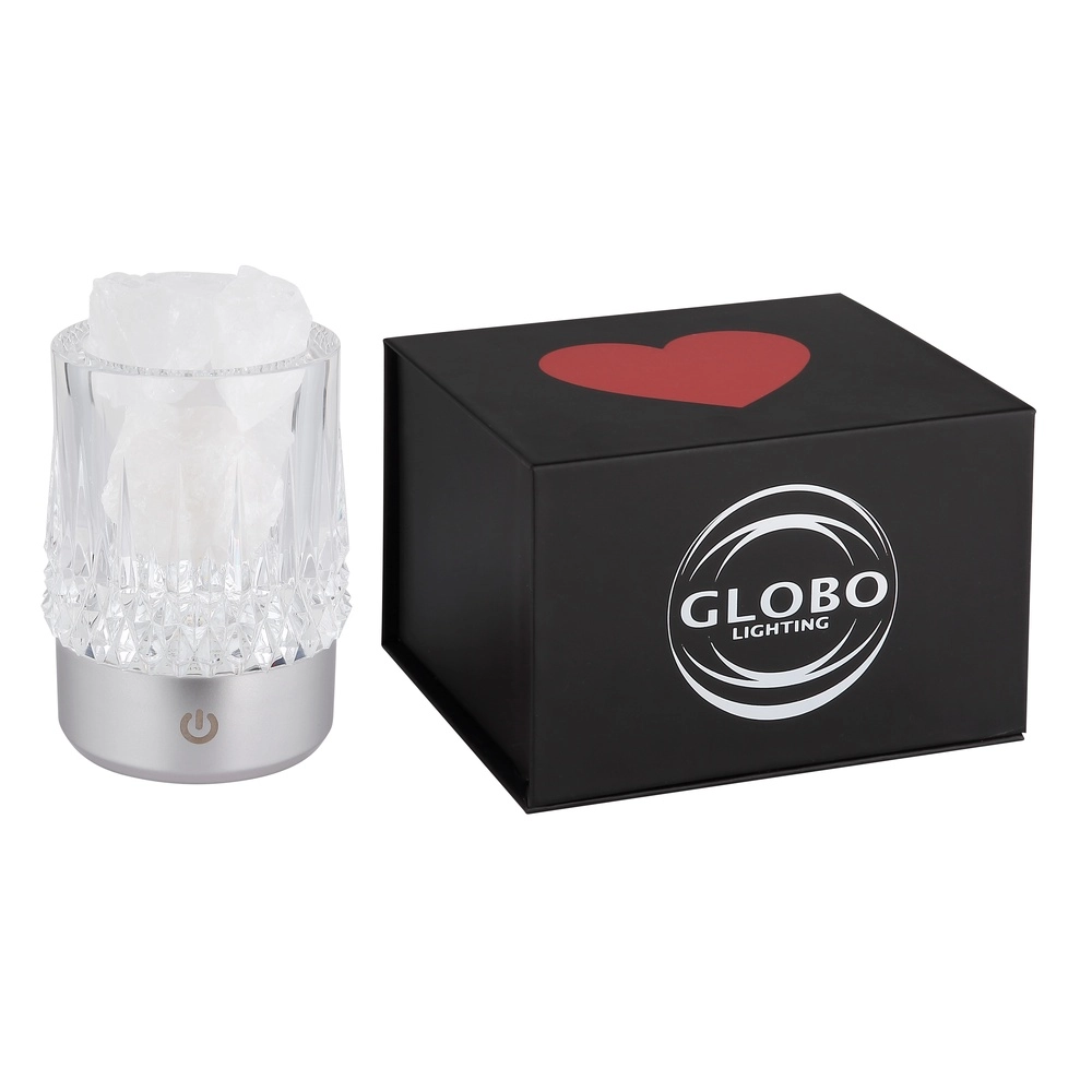 Tischlampe Lizzy Silbergrau Globo 9007371572311