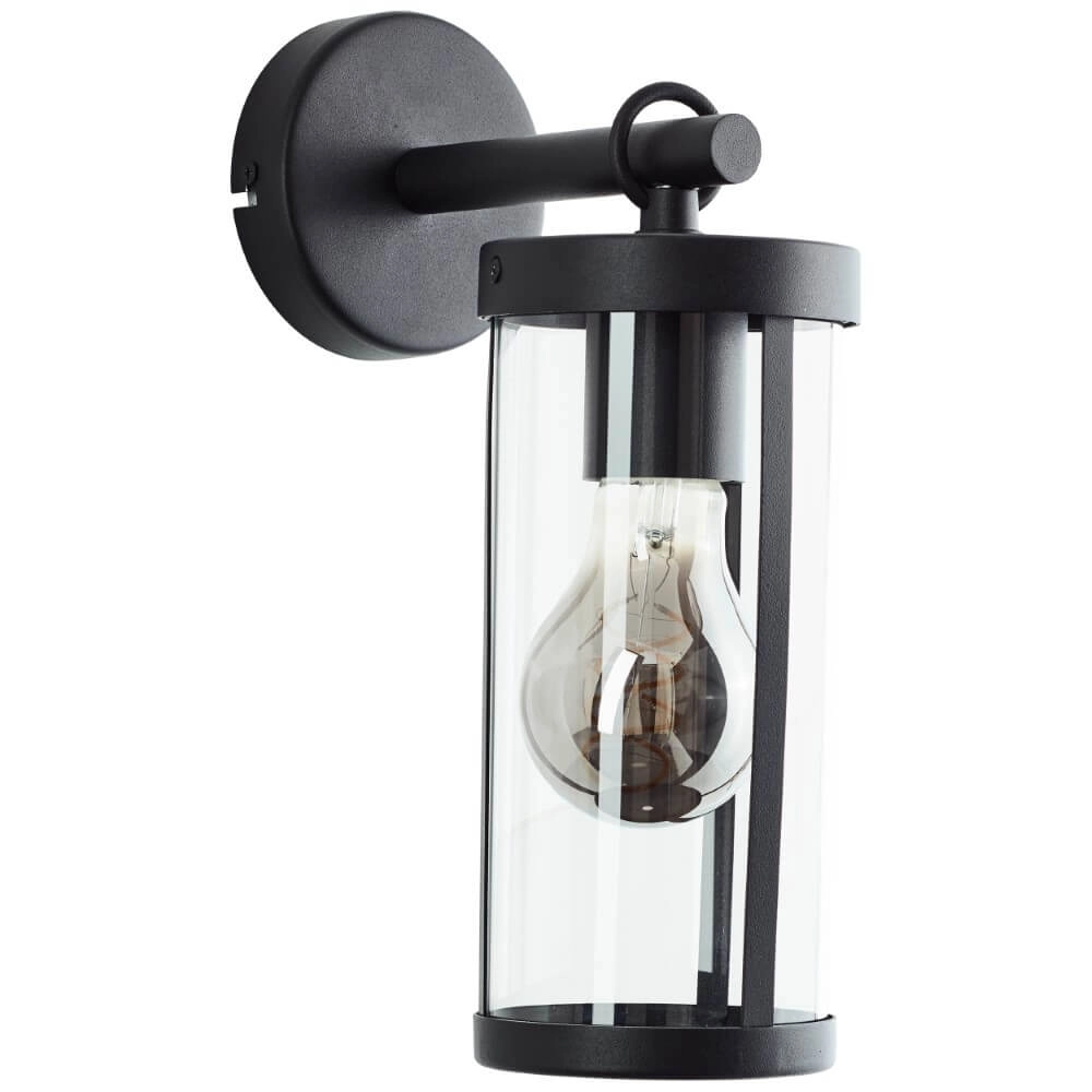 Schwarze Wandlampe Sidney Transparentes Glas Brilliant 4004353435676