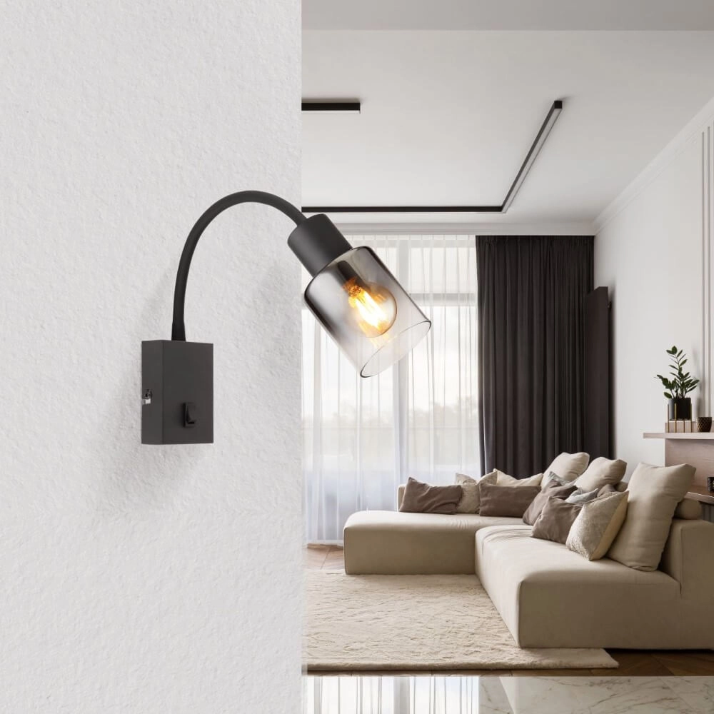 Flexible Wandleuchte Hubertus mit Schalter Globo 9007371449026