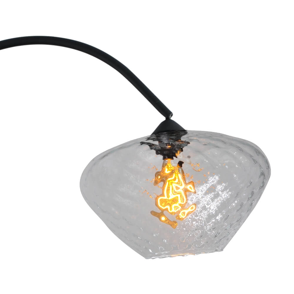 Bogenlampe Porto Blüte aus klarem Glas – Ø 30 cm Masterlight 8718121268644