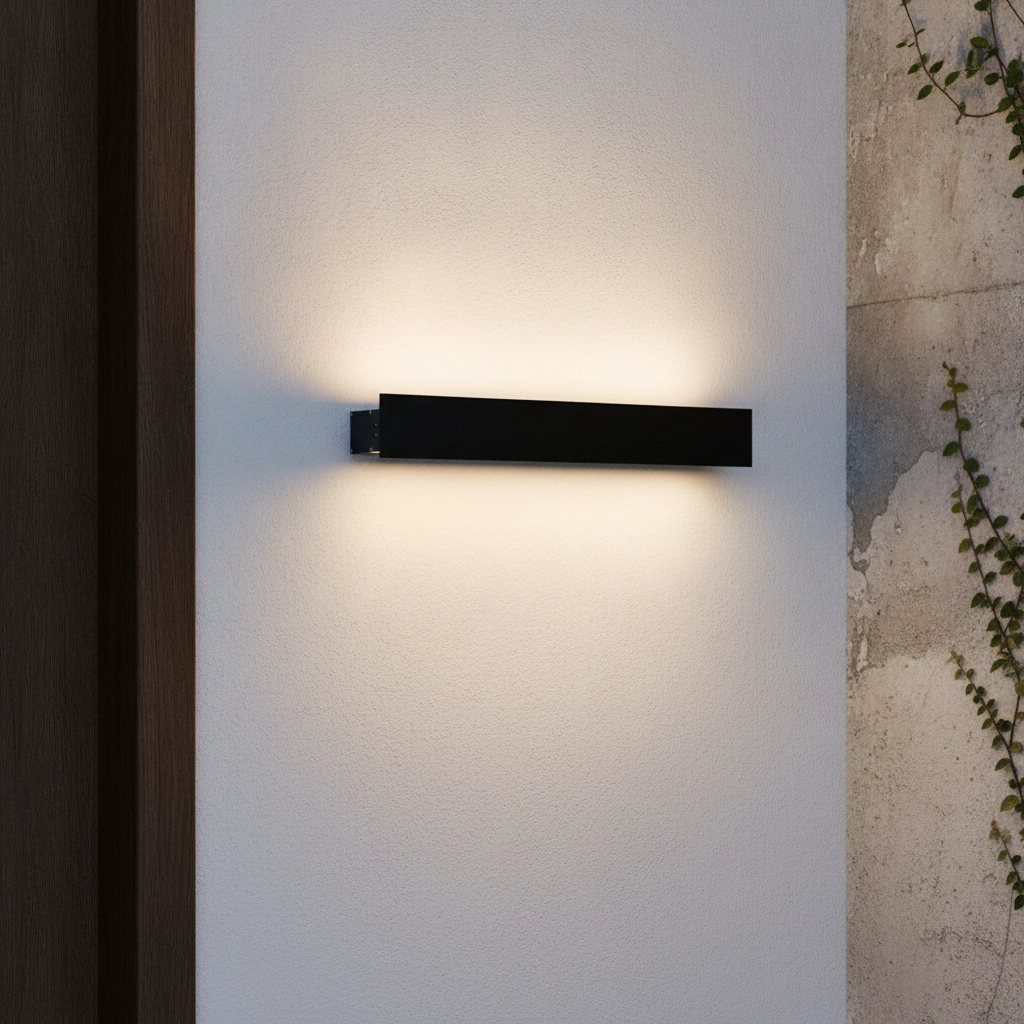 Wandleuchte Path Design Schwarz 51cm