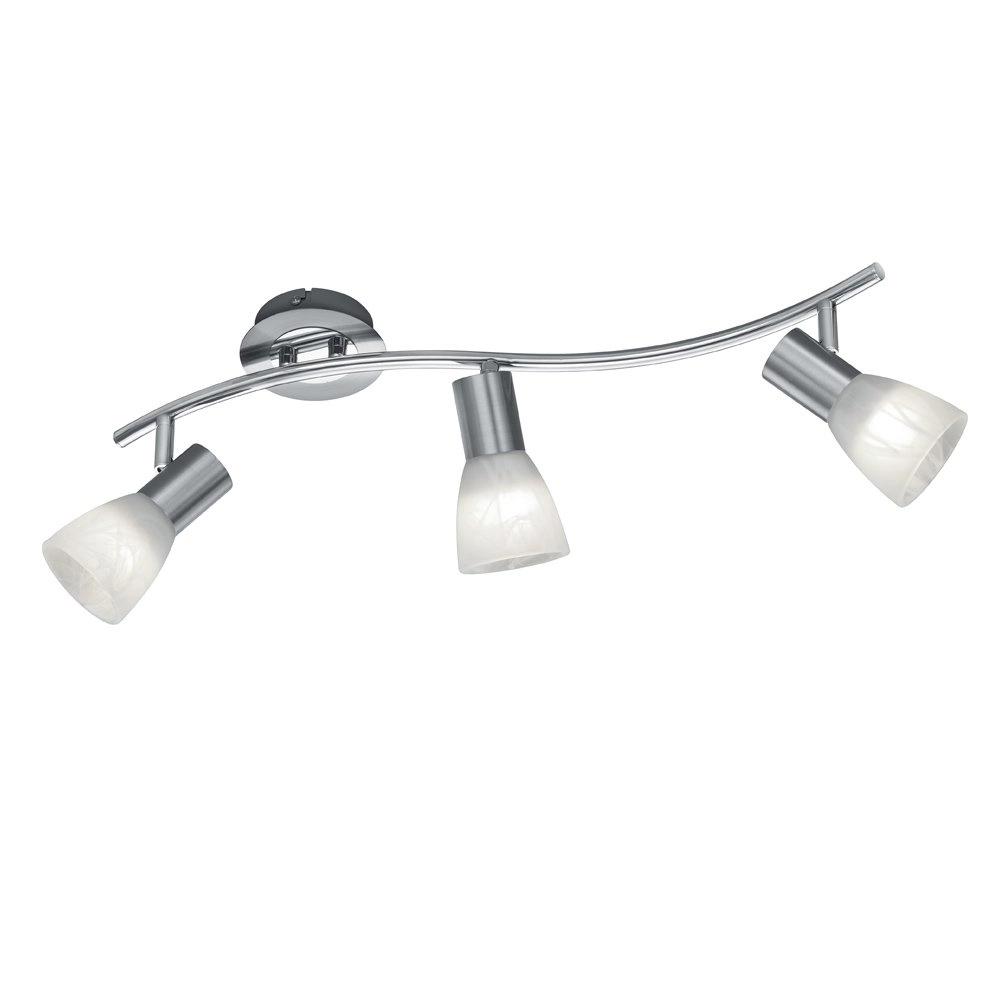 LED-Deckenstrahler Levisto 3-Licht-Nickelmatte