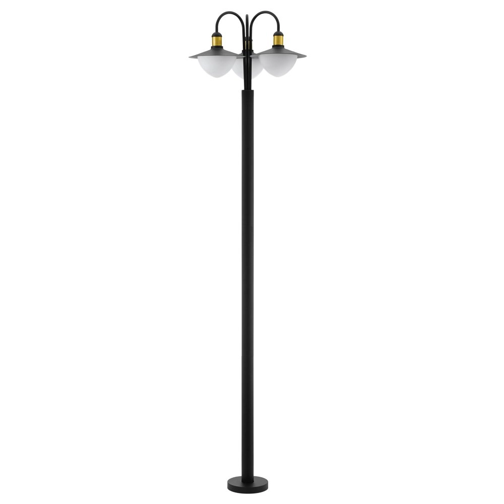 Gartenlampe Sirmione 220 cm schwarz mit gold Eglo 9002759972882