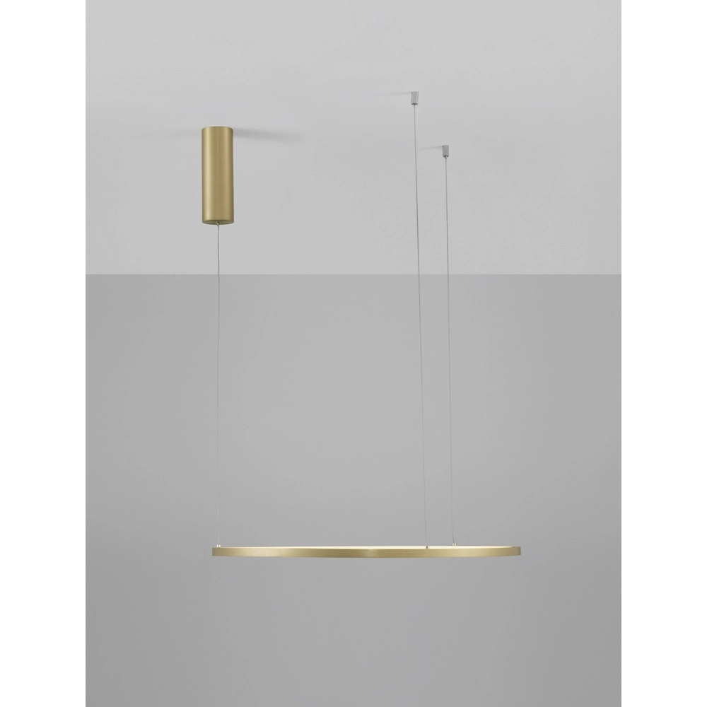 Runde Pendelleuchte Tarquin gold Ø 60cm Lyora 5212017438270