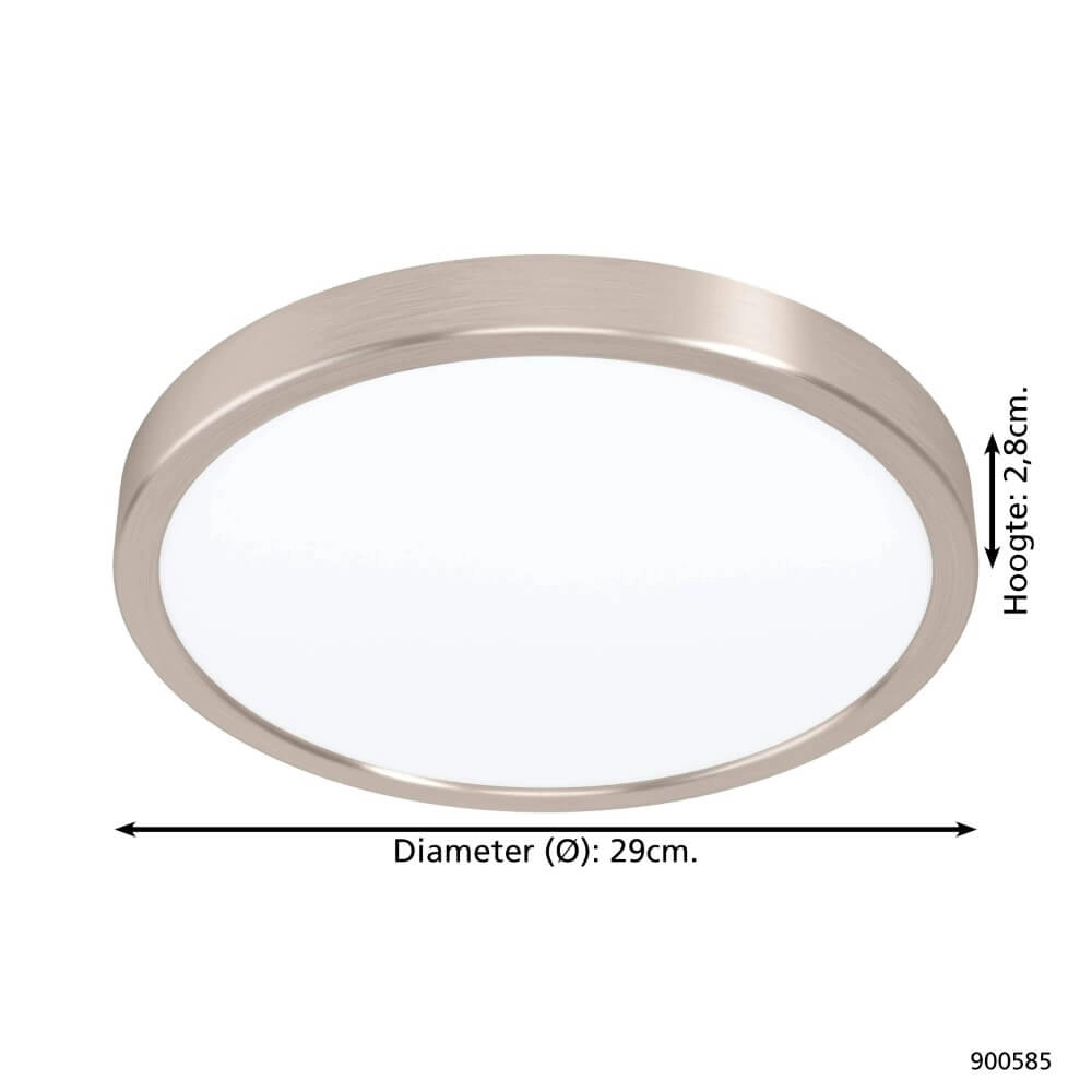 Deckenleuchte aus Edelstahl Fueva 5 Ø 28,5cm Eglo 9008606244850