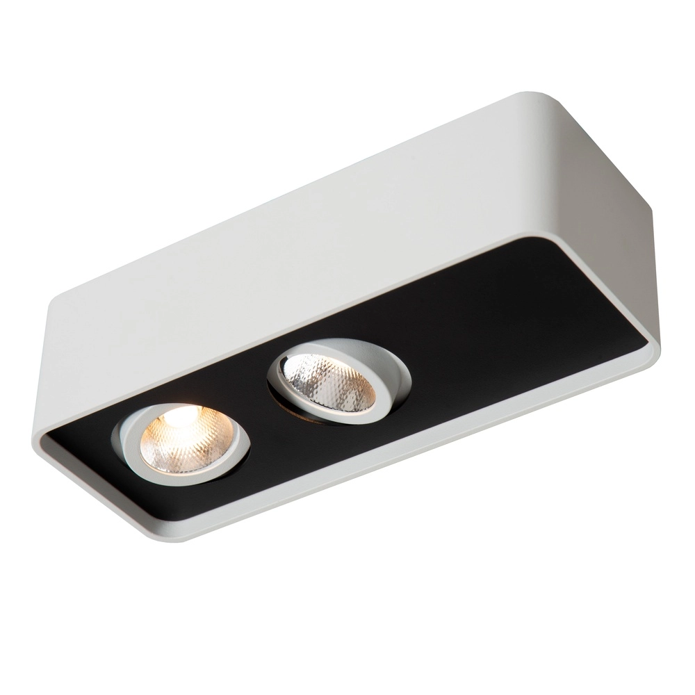 2-Licht Deckenlampe Angular Weiß Premium by Lucide 5411212234407