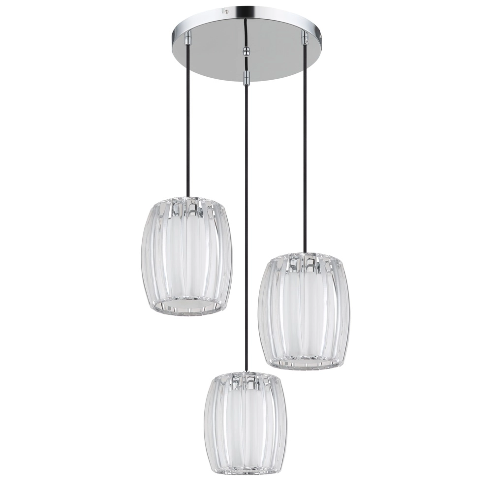 3-Licht Pendellampe Maribel Chromrunde Globo 9007371580101