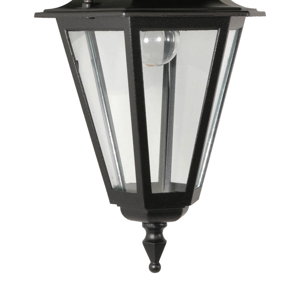 Wandleuchte klassisch Teccia Down 33cm schwarz Franssen 8019093022037