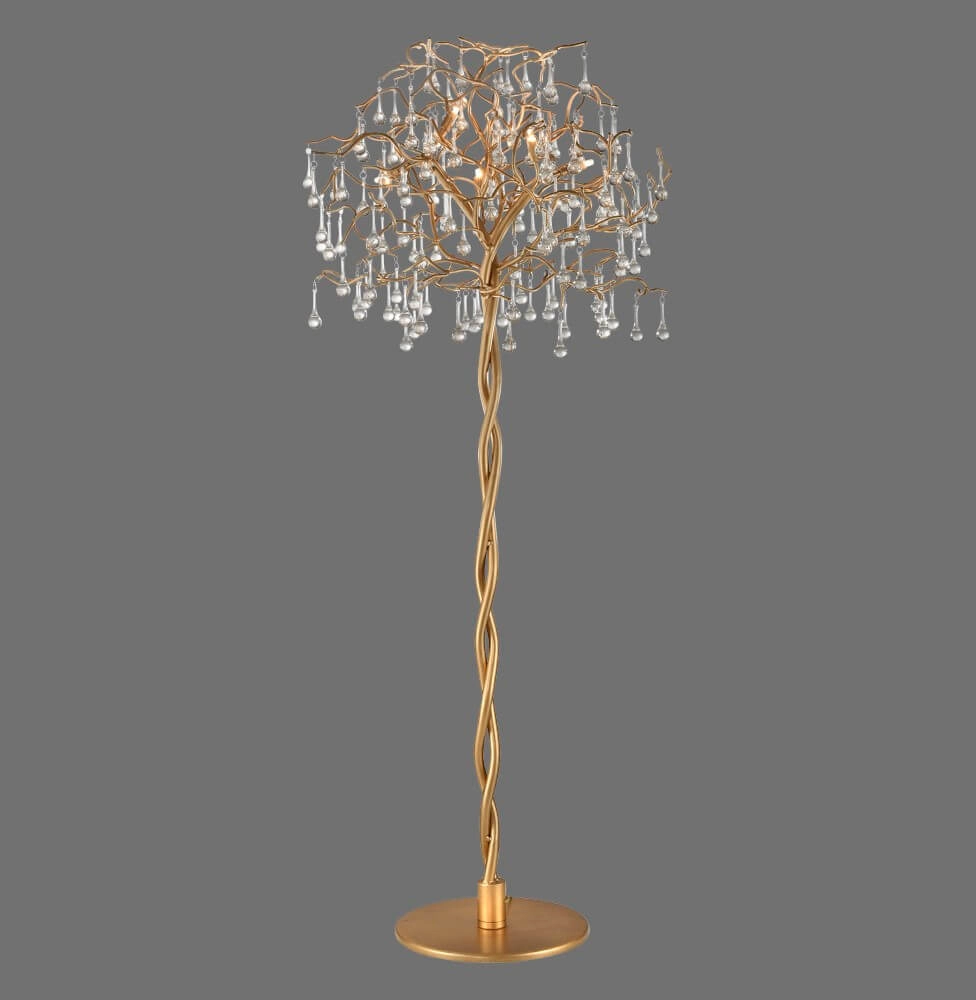 Stehender Kronleuchter Icicle antikes Messing Paul Neuhaus 4012248332931