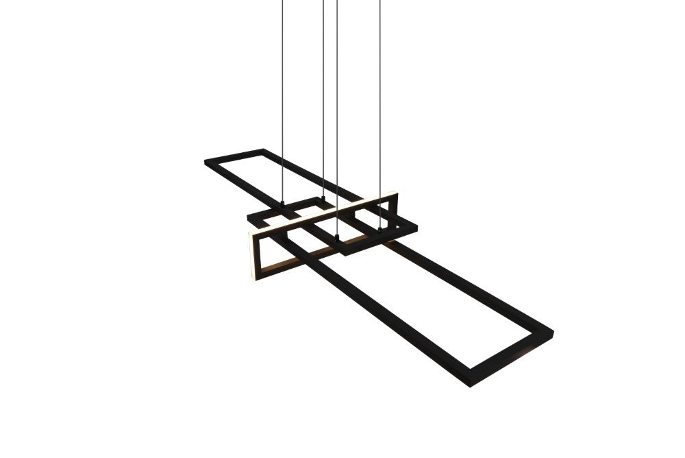 Schwarze LED-Pendelleuchte Salinas Trio 4017807487923
