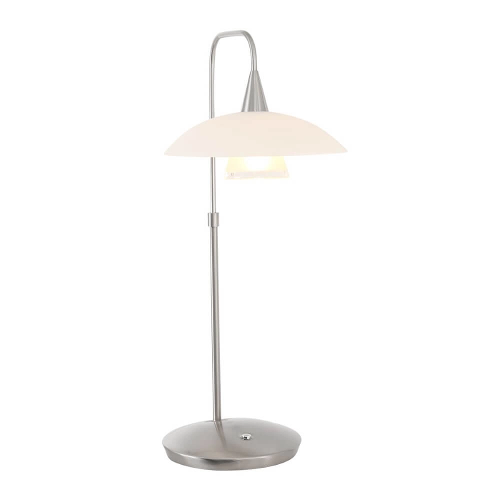 Tischlampe Tallerken Metallgrau Steinhauer 8712746132021