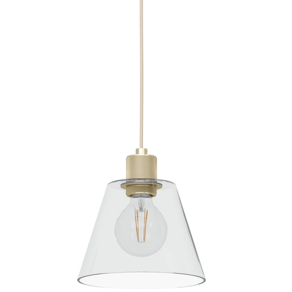 Esstisch-Hängelampe Copley Gold mit Glas Eglo 9002759436346