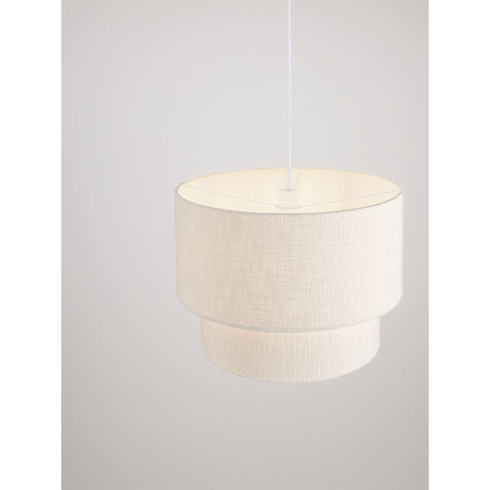 Leinen-Pendellampe Karen Ø 50cm Lyora 5212017493965