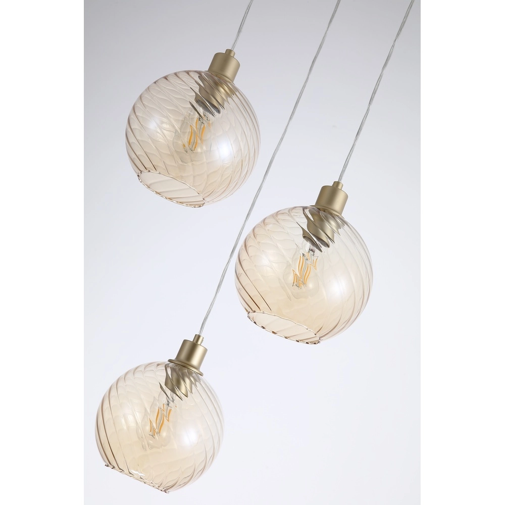 Pendelleuchte Radiance 3-flammiges Gold Searchlight 5053423305837