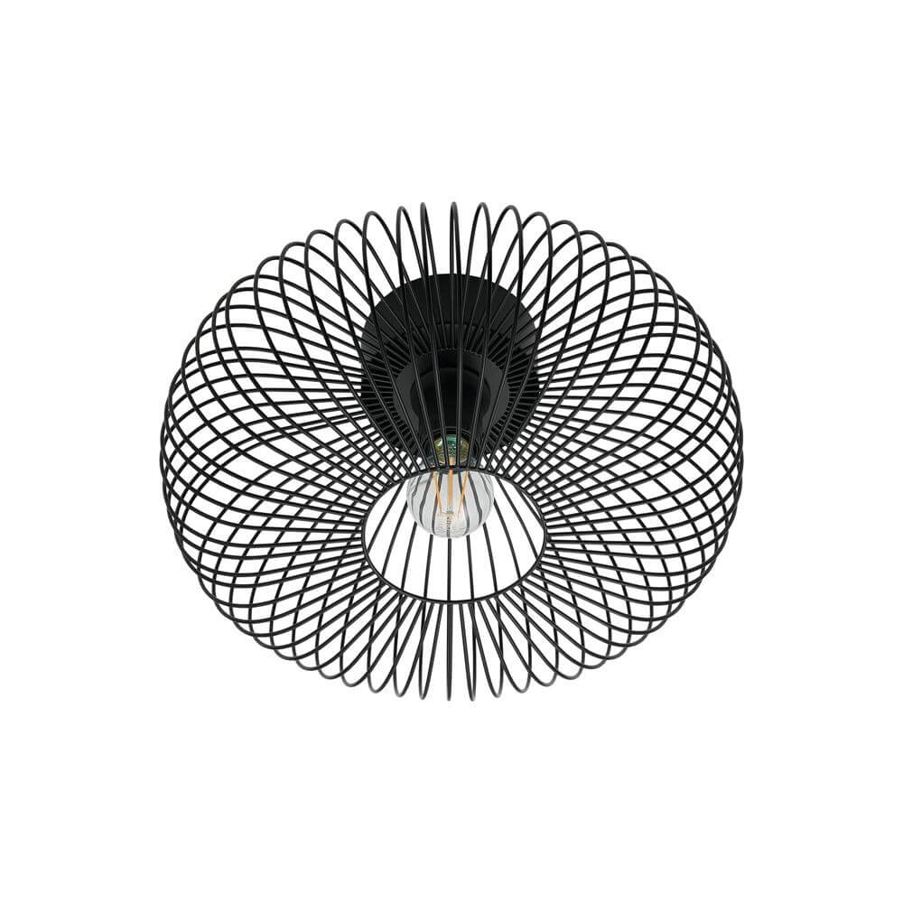 Deckenleuchte mit Lamellen Beroni schwarz Ø 40cm Nordlux 5704924018473