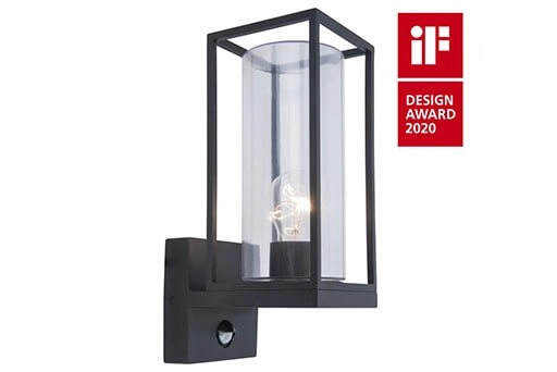 Sensor-Wandleuchte Flair Schwarz - Red Dot Award