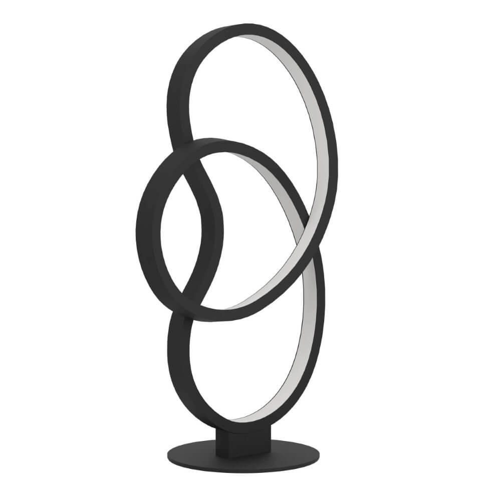 Schwarze LED-Tischlampe Gianella