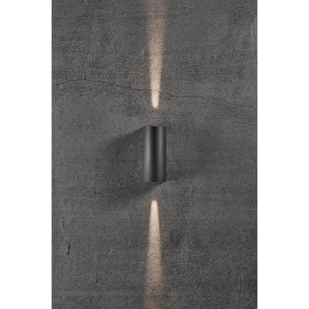 Up & Downlighter Asbol schwarz abgerundet Nordlux 5701581401389