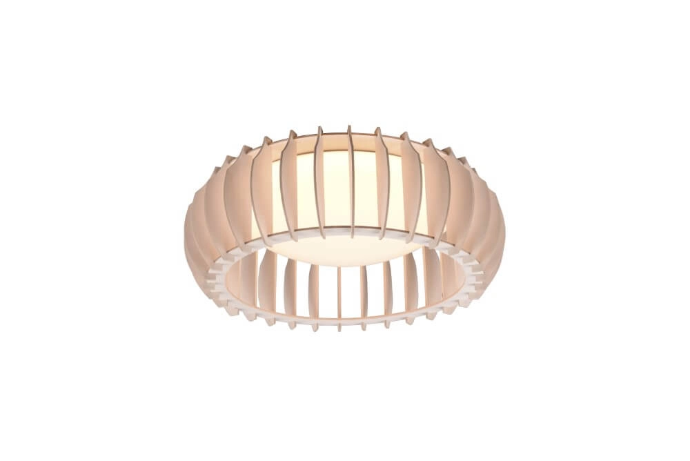 Deckenlampe Monte 40cm Holz braun Trio 4017807504583