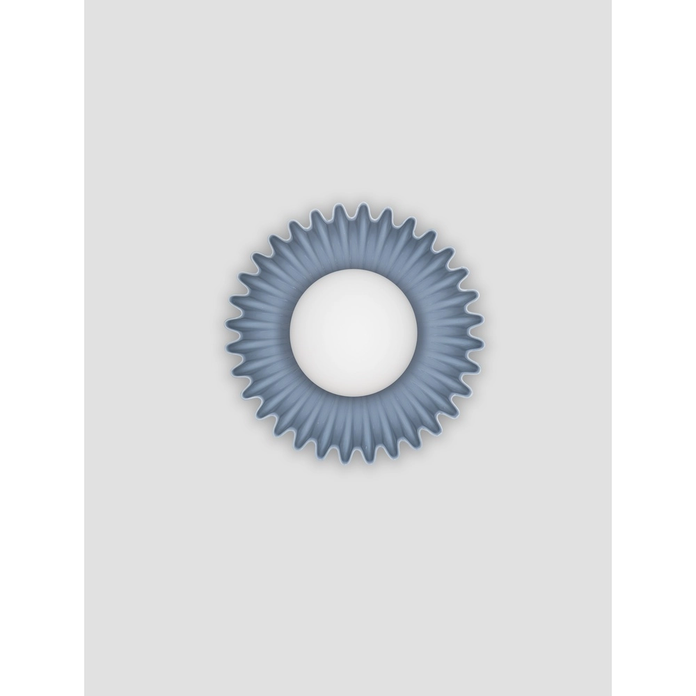 Wandleuchte Petel Blau mit weißem Glas Lyora 5212017483966