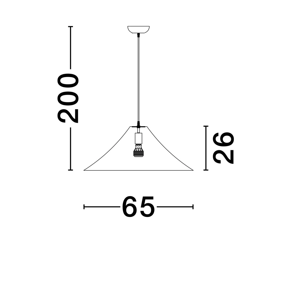 Pendelleuchte Oket weiß Ø 65cm Lyora 5212017468086