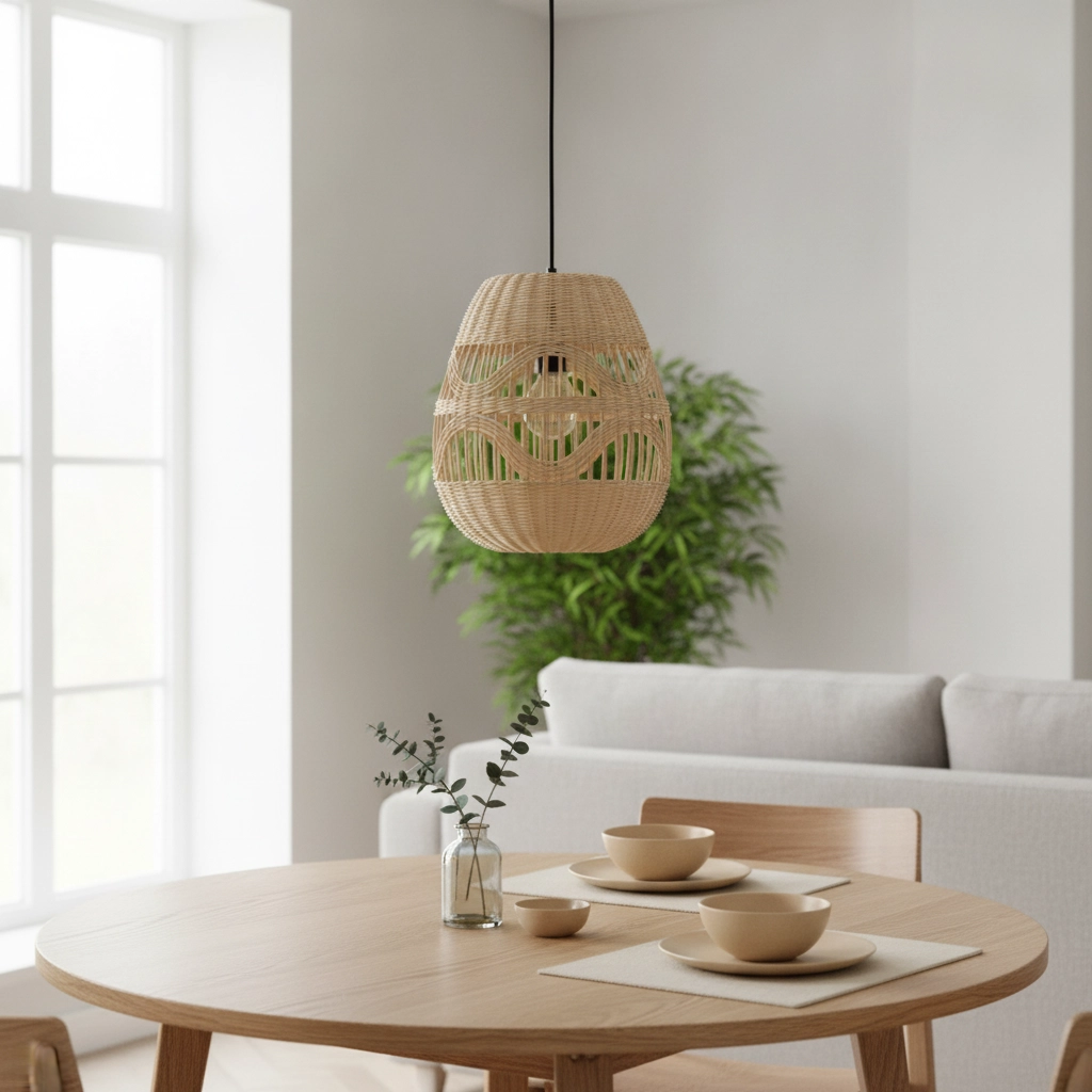 Rattan Pendelleuchte Marlo Ø 30cm