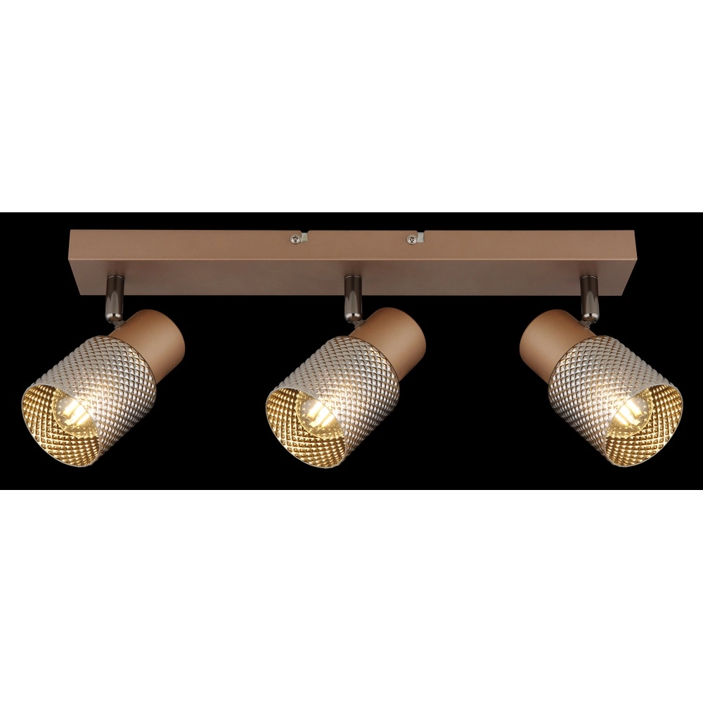 Deckenlampe Satella 3-hell Kaffeebraun Globo 9007371462575