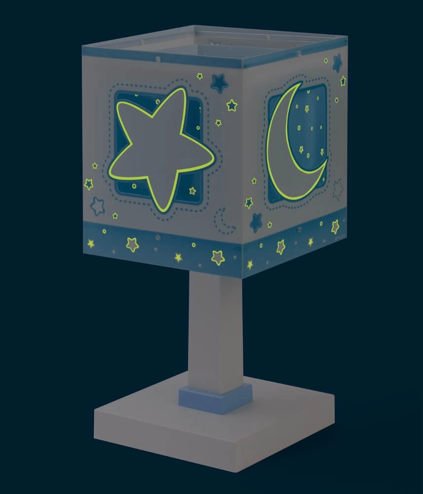 Kinderzimmer-Tischlampe Moonlight sanftes Blau Dalber 8420406000381