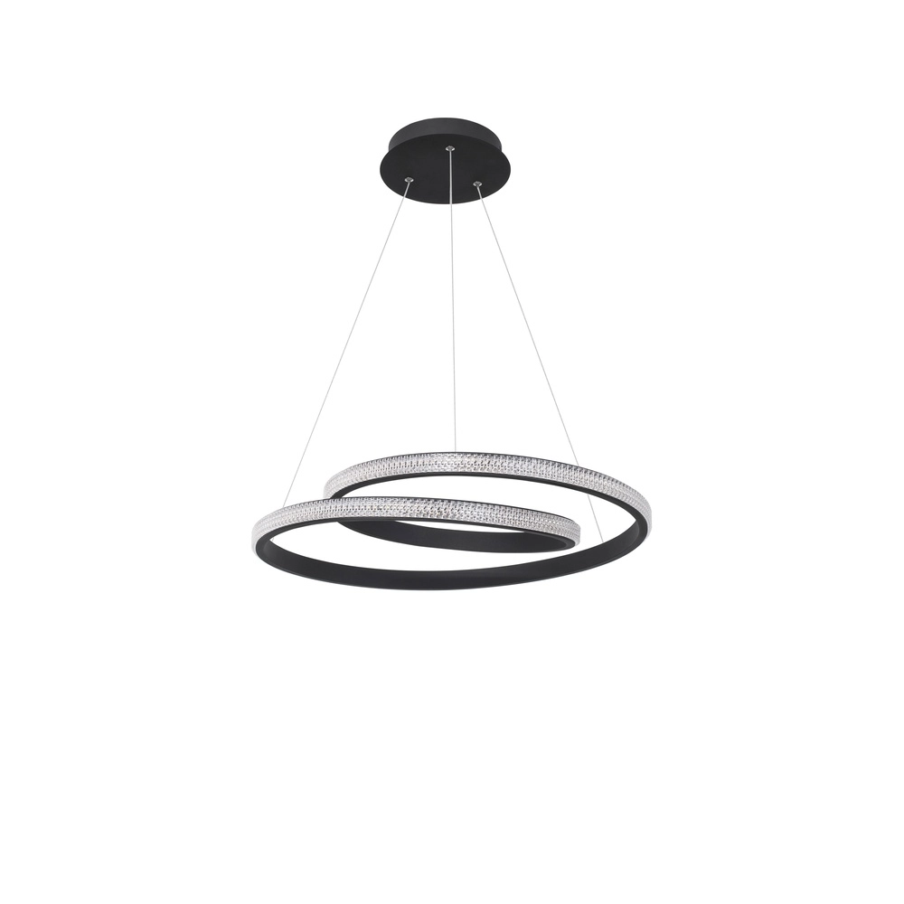 Design-Pendelleuchte Grania schwarz Ø 55cm Lyora 5212017429285