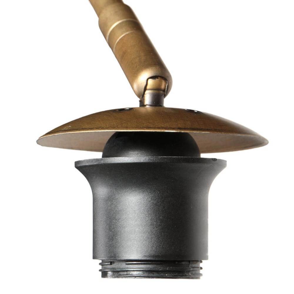 Bogenlampe Sparkled Light Bronze mit Bambusschirm Ø 45cm Steinhauer 8712746179903