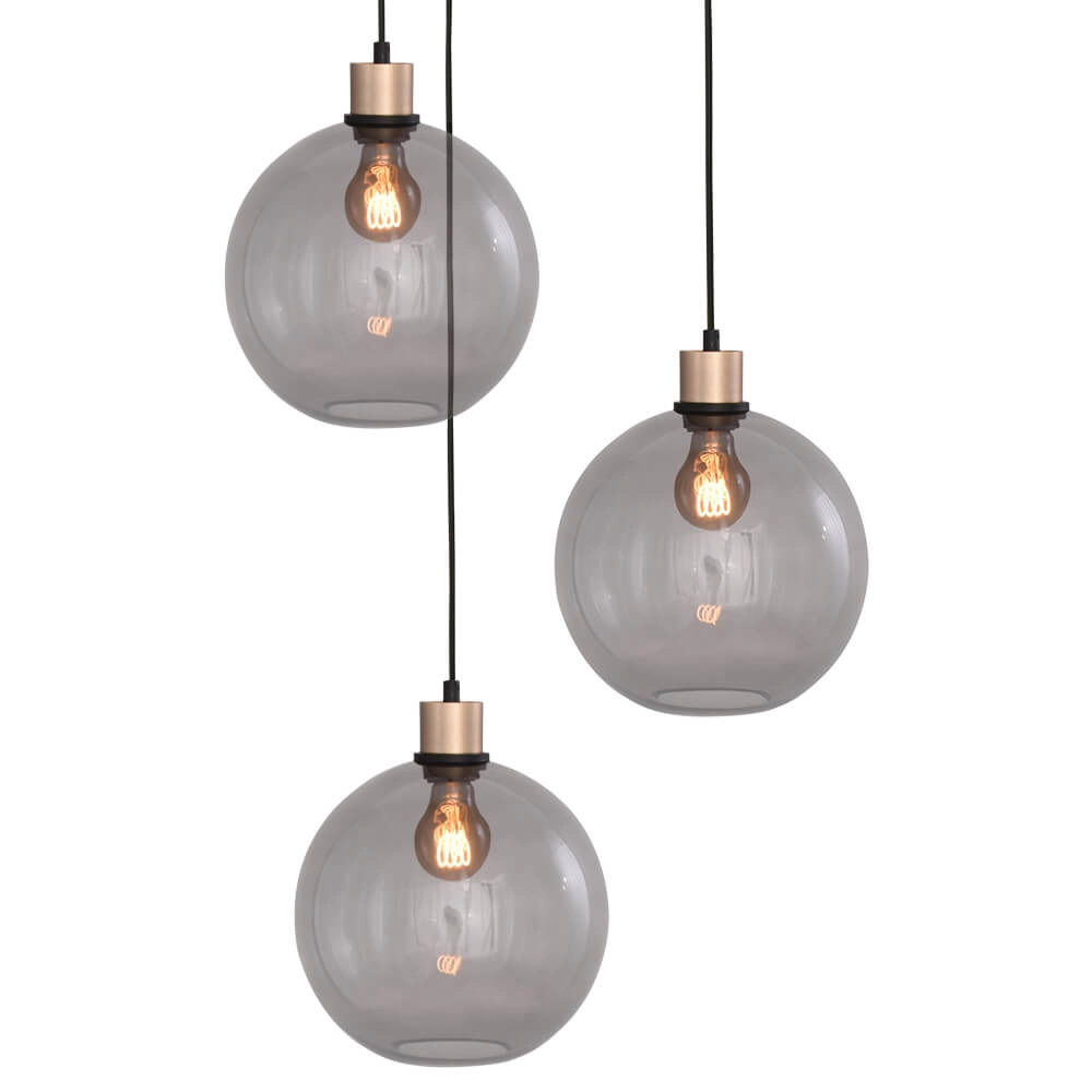 Vide-Hängelampe Lazise 3x Ø 25cm gold Masterlight 8718121303055