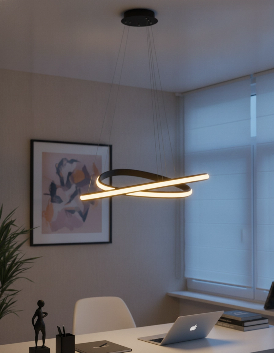 Design-Pendelleuchte Aries schwarz Ø 59cm