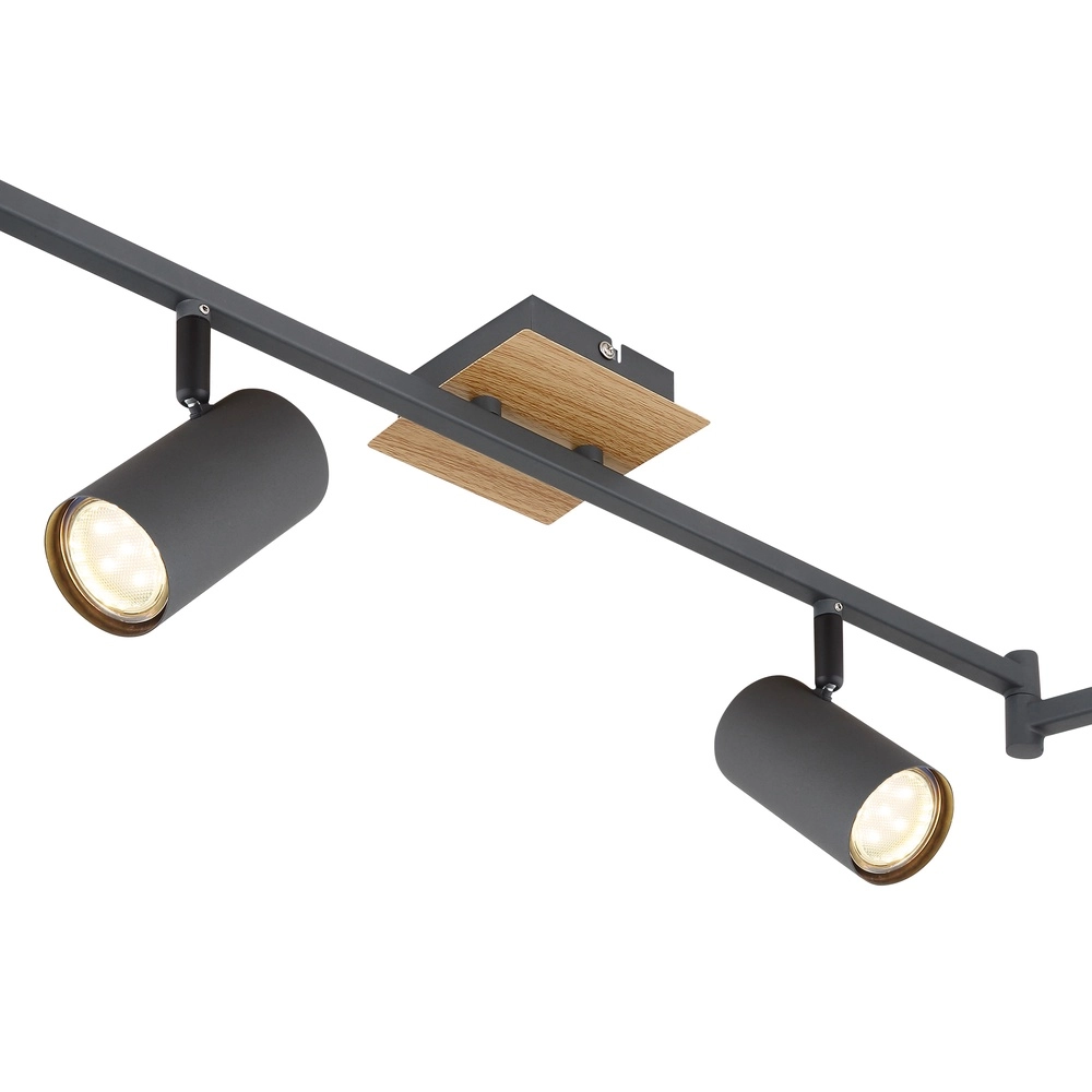 Deckenlampe Robby 6-Licht Graphit Globo 9007371422821