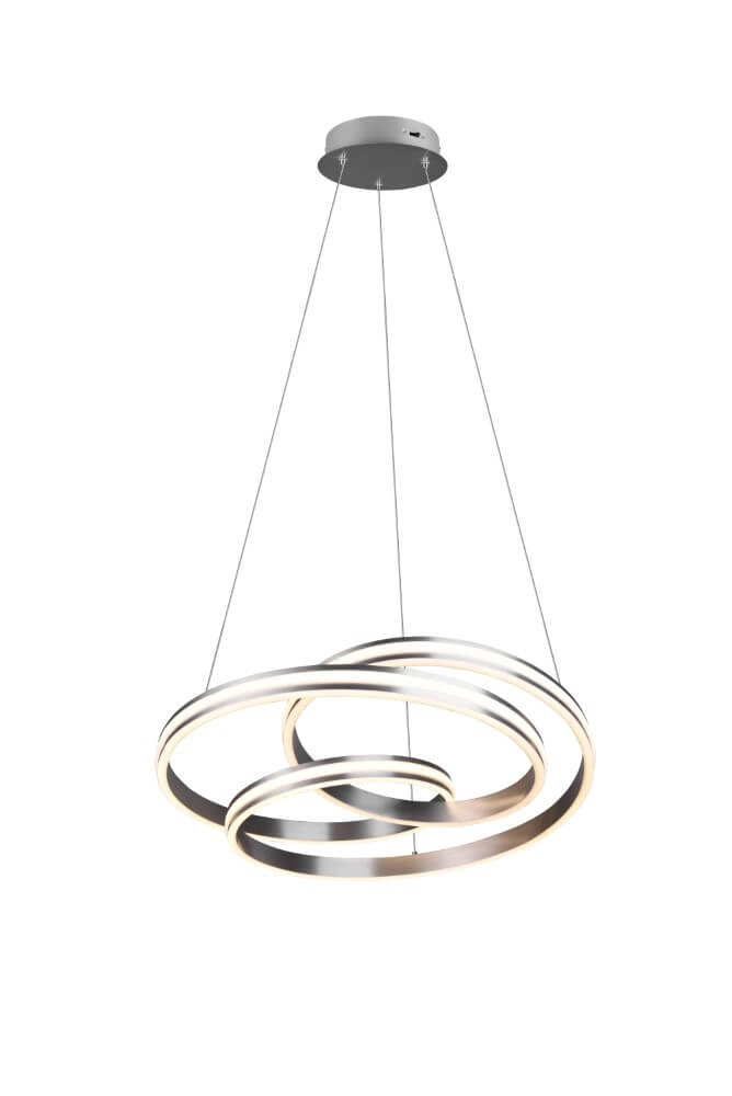 Pendelleuchte Nuria 60cm Edelstahl Trio 4017807505221
