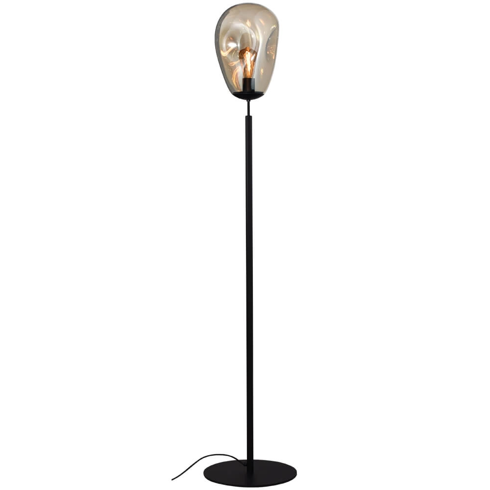 Stehlampe Lava Ø 22,5cm Goldglas