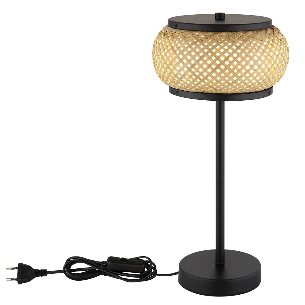 Tischlampe Bambora mit Bambus Globo 9007371572861