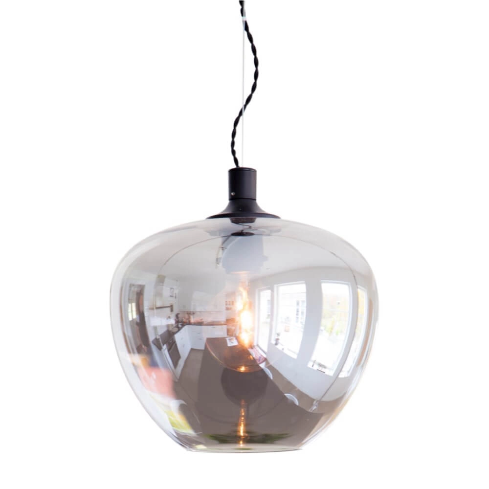 Hängelampe Bellissimo Rauchglas Ø28cm
