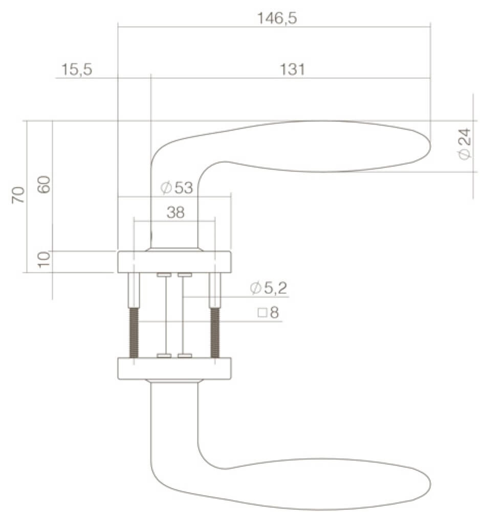 Türklinke Jupiter schwarz Intersteel 8714186400562