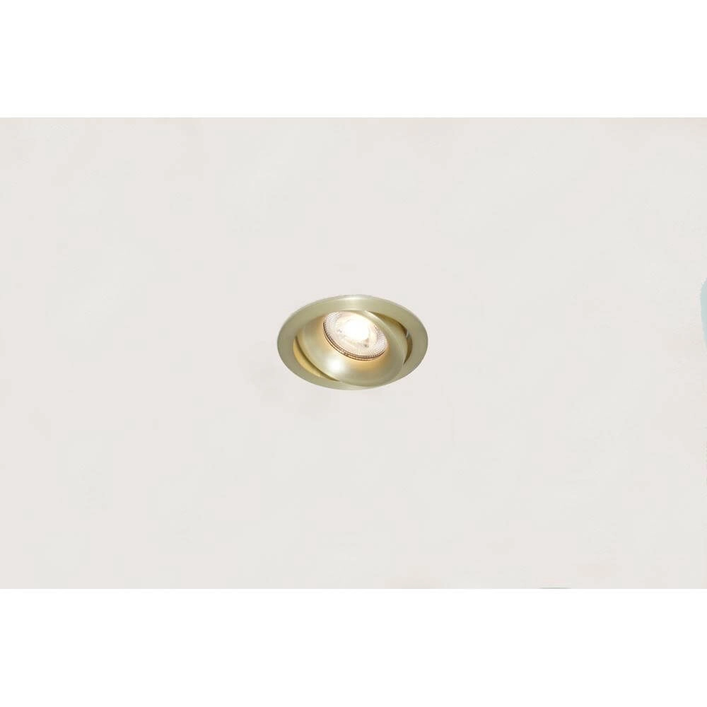 Runder Einbaustrahler Alice mattes Gold Artdelight 8720701100381