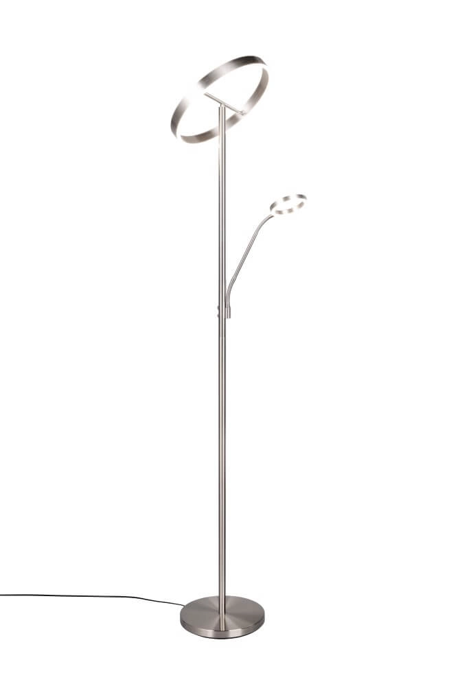 Design-Leselampe Willis Edelstahl – 180 cm Trio 4017807618129