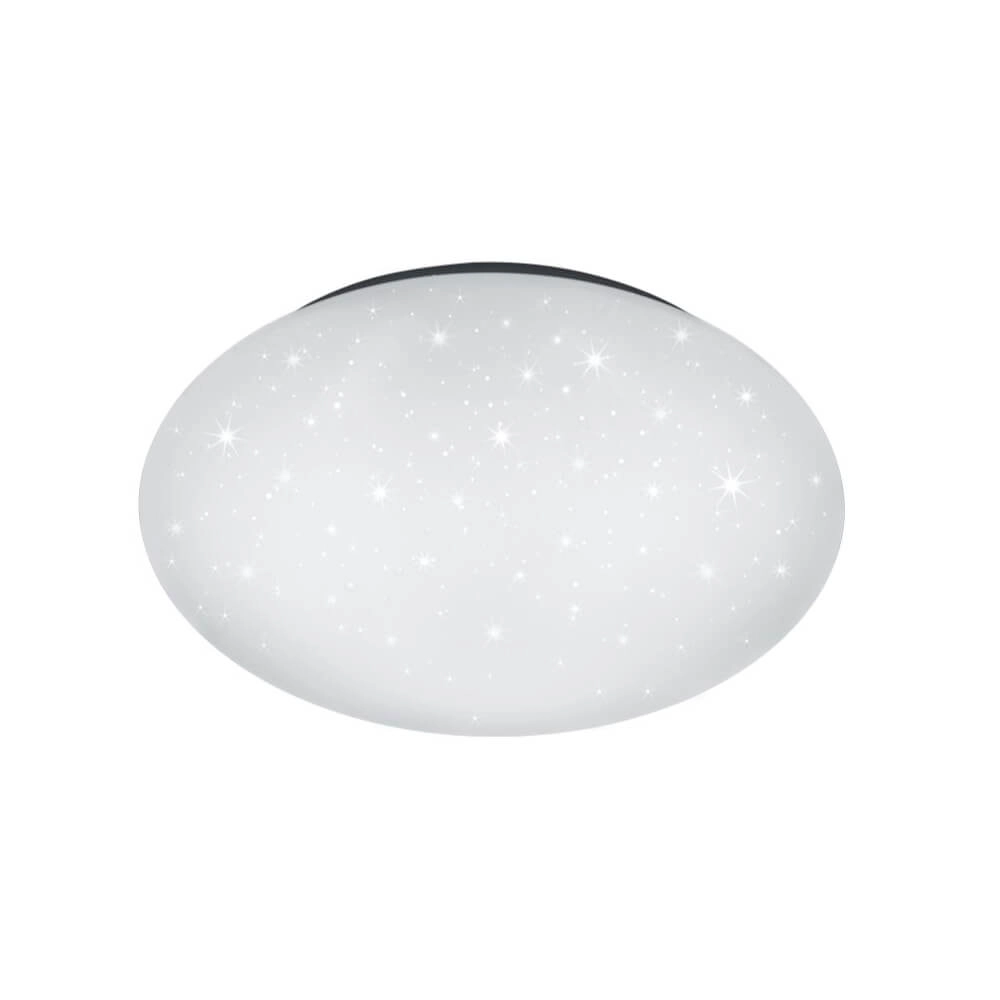 Deckenlampe Paolo 37cm weiß mit Sterneffekt