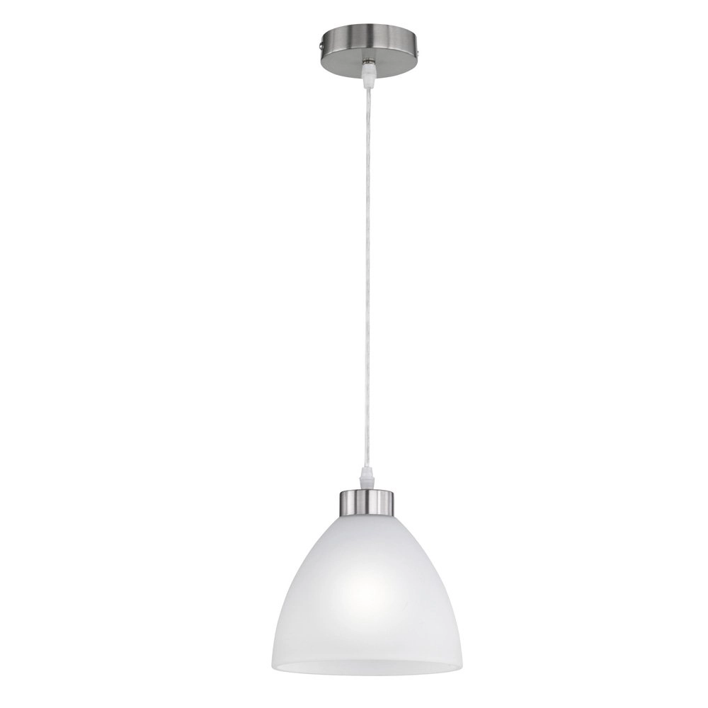 Pendelleuchte Dallas 29 cm weiß mit Nickel Trio 4017807187397