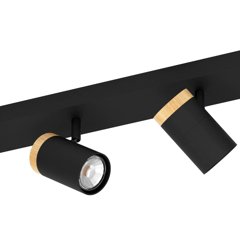 Schwarzer Aufbaustrahler Cartagena 4-Licht Stars of Light 9002759396497