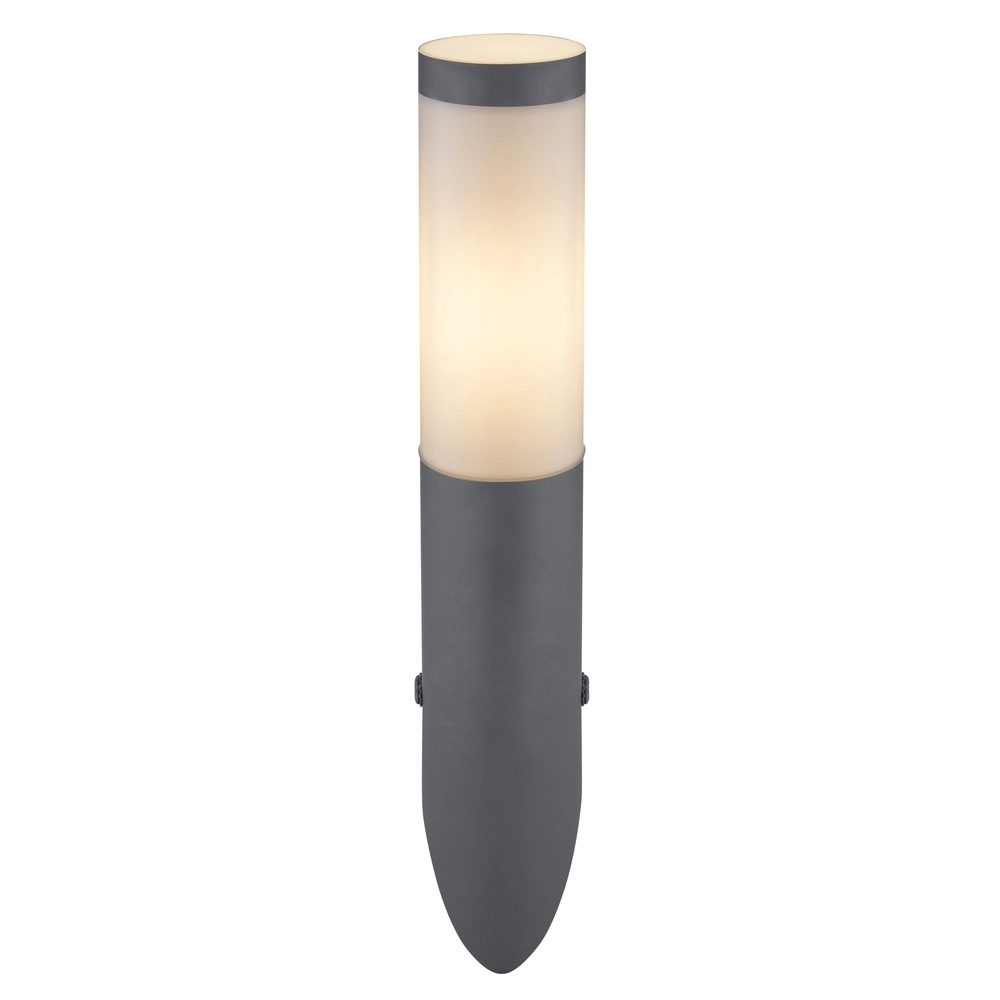 Design-Außenlampe Boston Anthrazit mit Weiß Globo 9007371413577