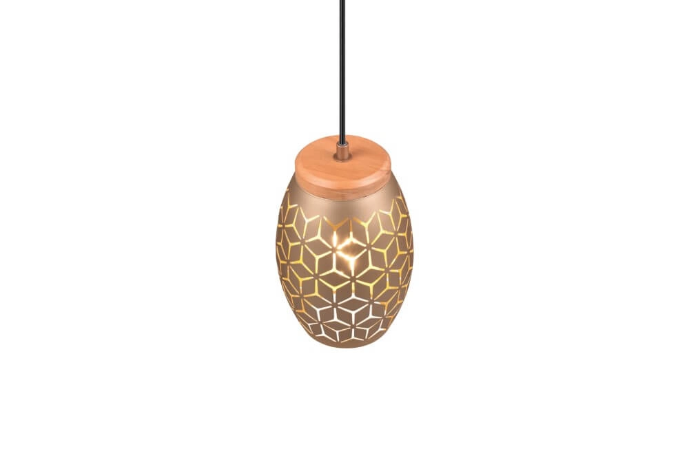 Braune Hängelampe Bidar Design Trio 4017807579024