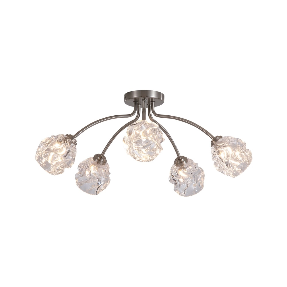 Deckenlampe Astral nickel 5-flammig