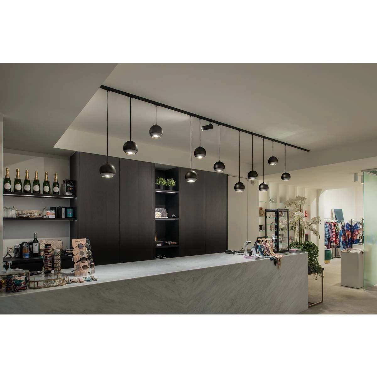 Schienenplatz Helia 50 1-phasig schwarz SLV 4024163169356
